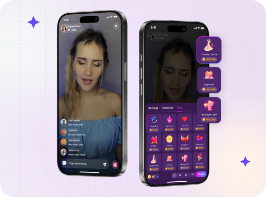 Camzy live streaming and gifts